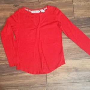 Tommy Hilfiger long sleeve red shirt.